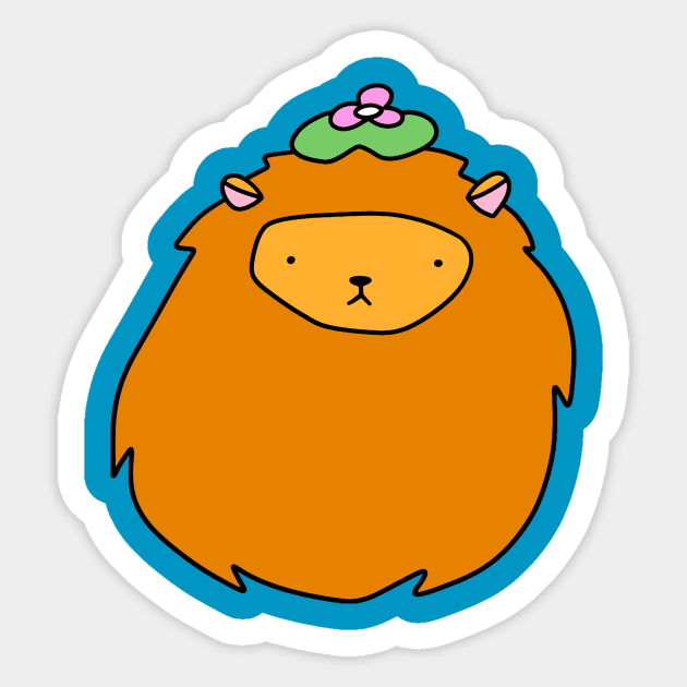 Lily Pad Lion Face Sticker by saradaboru